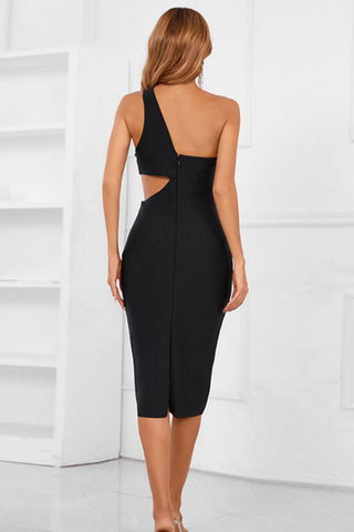 Shop One-Shoulder Cutout Bandage Dress Now On Klozey Store - Trendy U.S. Premium Women Apparel & Accessories And Be Up-To-Fashion!