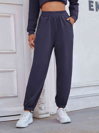 Shop Elastic Waist Joggers with Pockets Now On Klozey Store - Trendy U.S. Premium Women Apparel & Accessories And Be Up-To-Fashion!