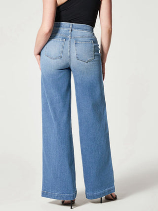 Shop Wide Leg Long Jeans Now On Klozey Store - Trendy U.S. Premium Women Apparel & Accessories And Be Up-To-Fashion!