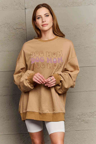 Shop Simply Love Simply Love Full Size Graphic DOG MOM Sweatshirt Now On Klozey Store - Trendy U.S. Premium Women Apparel & Accessories And Be Up-To-Fashion!
