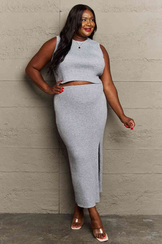 Shop Sew In Love She's All That Fitted Two-Piece Skirt Set Now On Klozey Store - Trendy U.S. Premium Women Apparel & Accessories And Be Up-To-Fashion!