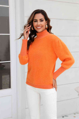 Shop Turtle Neck Long Sleeve Pullover Sweater Now On Klozey Store - Trendy U.S. Premium Women Apparel & Accessories And Be Up-To-Fashion!