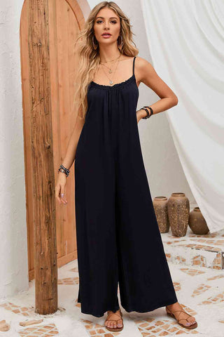 Shop Backless Straight Neck Jumpsuit Now On Klozey Store - Trendy U.S. Premium Women Apparel & Accessories And Be Up-To-Fashion!