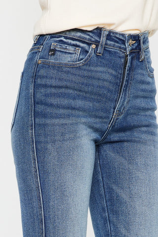 Shop Kancan Cat's Whiskers High Waist Flare Jeans Now On Klozey Store - Trendy U.S. Premium Women Apparel & Accessories And Be Up-To-Fashion!