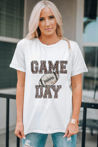 Shop GAME DAY Ball Graphic Short Sleeve T-Shirt Now On Klozey Store - Trendy U.S. Premium Women Apparel & Accessories And Be Up-To-Fashion!