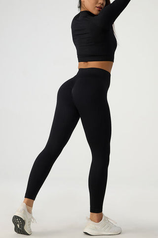 Shop Quarter Zip Raglan Sleeve Top and High Waist Leggings Active Set Now On Klozey Store - Trendy U.S. Premium Women Apparel & Accessories And Be Up-To-Fashion!
