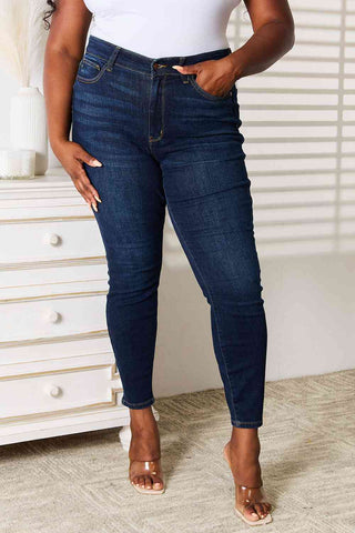 Shop Judy Blue Full Size Skinny Jeans with Pockets Now On Klozey Store - Trendy U.S. Premium Women Apparel & Accessories And Be Up-To-Fashion!