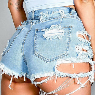 Shop Asymmetrical Distressed Denim Shorts Now On Klozey Store - Trendy U.S. Premium Women Apparel & Accessories And Be Up-To-Fashion!