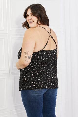 Shop Culture Code Full Size Taste of Spring Ruffle Sleeveless Top in Black Now On Klozey Store - Trendy U.S. Premium Women Apparel & Accessories And Be Up-To-Fashion!