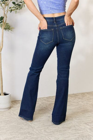 Shop Kancan Full Size Slim Bootcut Jeans Now On Klozey Store - Trendy U.S. Premium Women Apparel & Accessories And Be Up-To-Fashion!