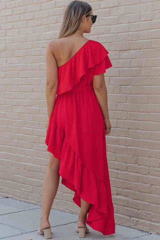Shop One-Shoulder Asymmetrical Dress Now On Klozey Store - Trendy U.S. Premium Women Apparel & Accessories And Be Up-To-Fashion!