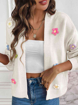 Shop Floral Long Sleeve Open Front Cardigan Now On Klozey Store - Trendy U.S. Premium Women Apparel & Accessories And Be Up-To-Fashion!