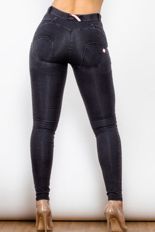 Shop Buttoned Skinny Long Jeans Now On Klozey Store - Trendy U.S. Premium Women Apparel & Accessories And Be Up-To-Fashion!