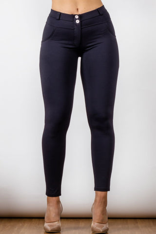 Shop Buttoned Skinny Long Jeans Now On Klozey Store - Trendy U.S. Premium Women Apparel & Accessories And Be Up-To-Fashion!