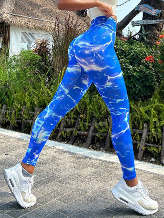 Shop Tie-dye Slim Fit High Waistband Long Active Pants Now On Klozey Store - Trendy U.S. Premium Women Apparel & Accessories And Be Up-To-Fashion!
