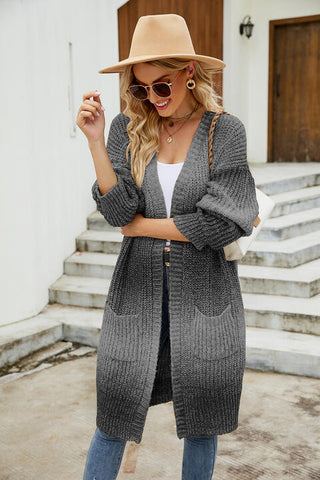 Shop Gradient Open Front Cardigan Now On Klozey Store - Trendy U.S. Premium Women Apparel & Accessories And Be Up-To-Fashion!