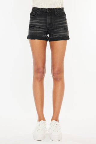 Shop Kancan High Waist Distressed Denim Shorts Now On Klozey Store - Trendy U.S. Premium Women Apparel & Accessories And Be Up-To-Fashion!