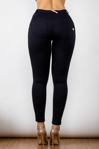Shop Full Size Contrast Detail Buttoned Leggings Now On Klozey Store - Trendy U.S. Premium Women Apparel & Accessories And Be Up-To-Fashion!