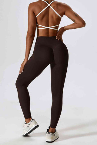 Shop Slim Fit Wide Waistband Sports Leggings Now On Klozey Store - Trendy U.S. Premium Women Apparel & Accessories And Be Up-To-Fashion!