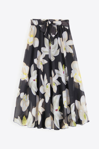 Shop Full Size Floral Tie-Waist Skirt Now On Klozey Store - Trendy U.S. Premium Women Apparel & Accessories And Be Up-To-Fashion!