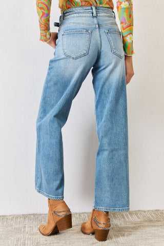 Shop Kancan High Waist Wide Leg Jeans Now On Klozey Store - Trendy U.S. Premium Women Apparel & Accessories And Be Up-To-Fashion!