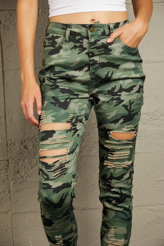 Shop Baeful Distressed Camouflage Jeans Now On Klozey Store - Trendy U.S. Premium Women Apparel & Accessories And Be Up-To-Fashion!