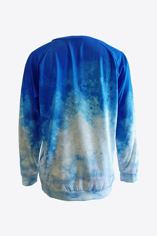 Shop Tie-Dye Butterfly Graphic Raglan Sleeve Sweatshirt Now On Klozey Store - Trendy U.S. Premium Women Apparel & Accessories And Be Up-To-Fashion!
