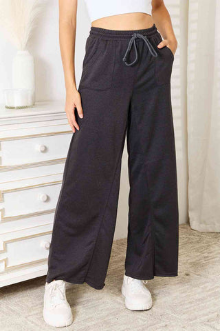 Shop Basic Bae Wide Leg Pocketed Pants Now On Klozey Store - Trendy U.S. Premium Women Apparel & Accessories And Be Up-To-Fashion!