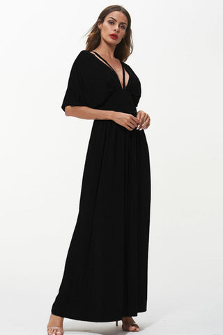 Shop Strappy Neck Maxi Dress Now On Klozey Store - Trendy U.S. Premium Women Apparel & Accessories And Be Up-To-Fashion!