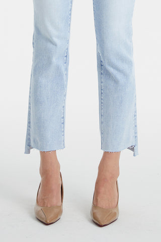 Shop BAYEAS Full Size High Waist Raw Hem Washed Straight Jeans Now On Klozey Store - Trendy U.S. Premium Women Apparel & Accessories And Be Up-To-Fashion!