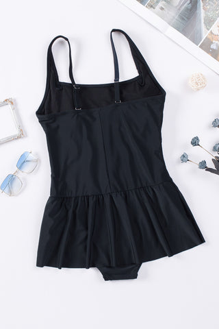 Shop Ruched Square Neck Sleeveless One-Piece Swimwear Now On Klozey Store - Trendy U.S. Premium Women Apparel & Accessories And Be Up-To-Fashion!