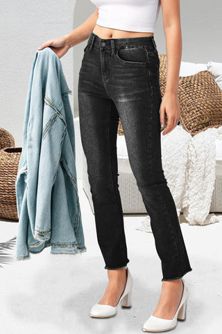 Shop Mid-Rise Waist Skinny Jeans with Pockets Now On Klozey Store - Trendy U.S. Premium Women Apparel & Accessories And Be Up-To-Fashion!