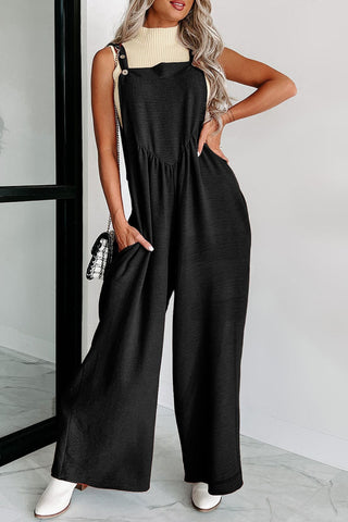 Shop Square Neck Wide Strap Jumpsuit Now On Klozey Store - Trendy U.S. Premium Women Apparel & Accessories And Be Up-To-Fashion!