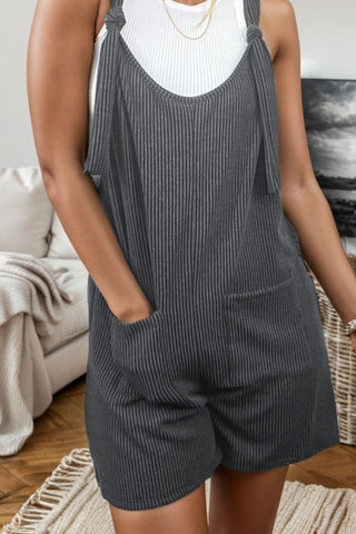 Shop Scoop Neck Striped Wide Strap Romper Now On Klozey Store - Trendy U.S. Premium Women Apparel & Accessories And Be Up-To-Fashion!