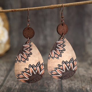 Shop Wooden Iron Hook Dangle Earrings Now On Klozey Store - Trendy U.S. Premium Women Apparel & Accessories And Be Up-To-Fashion!