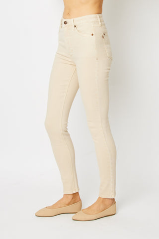 Shop Judy Blue Full Size Garment Dyed Tummy Control Skinny Jeans Now On Klozey Store - Trendy U.S. Premium Women Apparel & Accessories And Be Up-To-Fashion!