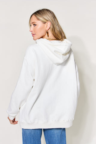 Shop Simply Love Full Size PARIS Long Sleeve Drawstring Hoodie Now On Klozey Store - Trendy U.S. Premium Women Apparel & Accessories And Be Up-To-Fashion!