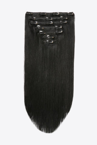 Shop 16" 110g Clip-in Hair Extensions Indian Human Hair Now On Klozey Store - Trendy U.S. Premium Women Apparel & Accessories And Be Up-To-Fashion!