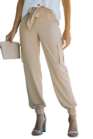 Shop Tied High Waist Cargo Joggers Now On Klozey Store - Trendy U.S. Premium Women Apparel & Accessories And Be Up-To-Fashion!