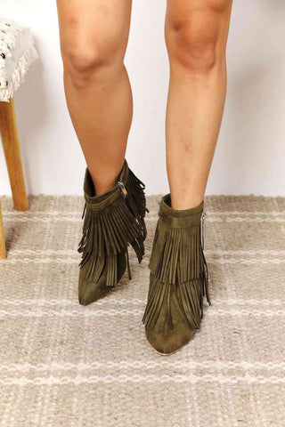 Shop Legend Women's Tassel Wedge Heel Ankle Booties Now On Klozey Store - Trendy U.S. Premium Women Apparel & Accessories And Be Up-To-Fashion!