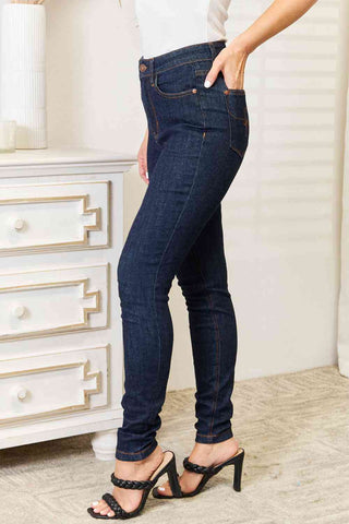 Shop Judy Blue Full Size High Waist Pocket Embroidered Skinny Jeans Now On Klozey Store - Trendy U.S. Premium Women Apparel & Accessories And Be Up-To-Fashion!
