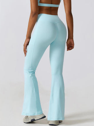 Shop Flare Leg Active Pants with Pockets Now On Klozey Store - Trendy U.S. Premium Women Apparel & Accessories And Be Up-To-Fashion!
