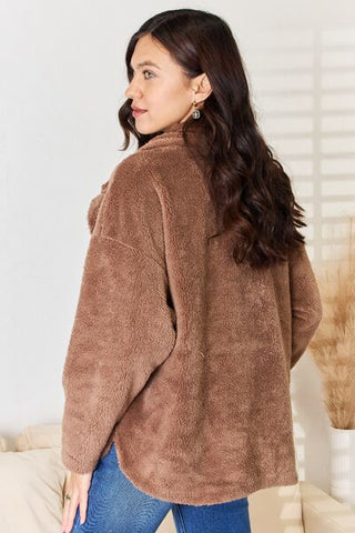 Shop Culture Code Double Breasted Fuzzy Coat Now On Klozey Store - Trendy U.S. Premium Women Apparel & Accessories And Be Up-To-Fashion!