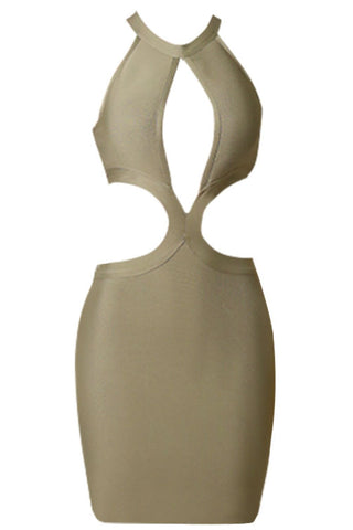 Shop Cutout Grecian Neck Sleeveless Dress Now On Klozey Store - U.S. Fashion And Be Up-To-Fashion!
