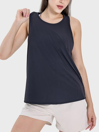 Shop Round Neck Wide Strap Active Tank Now On Klozey Store - Trendy U.S. Premium Women Apparel & Accessories And Be Up-To-Fashion!