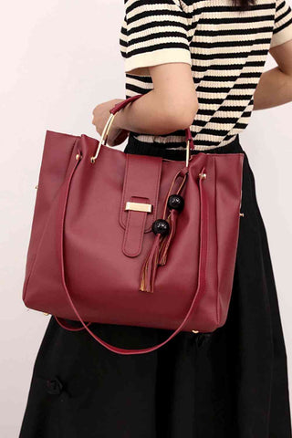 Shop 2-Piece PU Leather Bag Set Now On Klozey Store - Trendy U.S. Premium Women Apparel & Accessories And Be Up-To-Fashion!