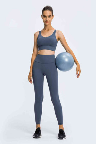 Shop High Rise Ankle Length Yoga Leggings Now On Klozey Store - Trendy U.S. Premium Women Apparel & Accessories And Be Up-To-Fashion!
