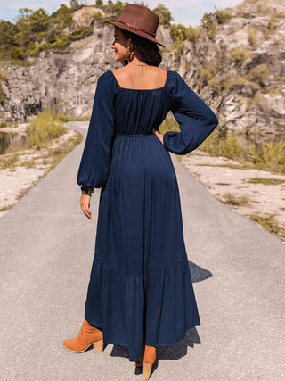 Shop Long Sleeve Lace Trim Maxi Dress Now On Klozey Store - U.S. Fashion And Be Up-To-Fashion!