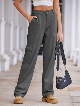 Shop Straight Denim Cargo Pants Now On Klozey Store - Trendy U.S. Premium Women Apparel & Accessories And Be Up-To-Fashion!