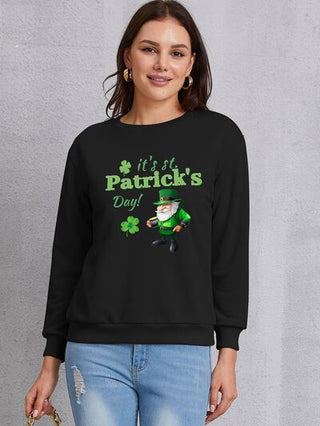 Shop IT'S ST. PATRICK'S DAY Round Neck Sweatshirt Now On Klozey Store - Trendy U.S. Premium Women Apparel & Accessories And Be Up-To-Fashion!